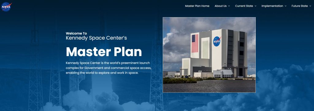 KSC Master Plan website screenshot